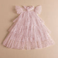 summer new girls' princess dress - sparkly sequin mesh tutu dress - korean style children's dress