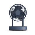 Type-c rechargeable oscillating fan - remote control desktop electric fan - brushless motor - portable & rechargeable