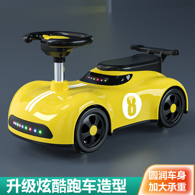 New children's scooter 3-7 year old boys and girls can take a four-wheeled silent yo-yo car to prevent rollover New Year's gift