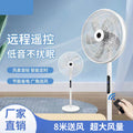 Electric fan for home remote control timing silent floor fan student dormitory standing shaking fan strong wind fan