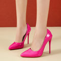 2026exportplus sizespring stiletto high heels patent leather pointed toe flats women's shoes plus size 40-45export cross-border
