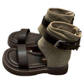 Cool and stylish girls' sandals with buckle straps, princess-style high-top sandals for kids, summer footwear for girls aged 3-7, fashionable shoes for girls