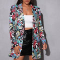 Independent station   fashionexportfashion women's printed suit outwearready stockplus sizeoutwear