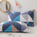 Pair of 100% cotton pillowcases - single size, perfect for home, dorm, or student use - simple print design - wholesale direct from factory