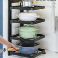 Sink rack, pot rack, special pot storage, kitchen stainless steel rack, multi-layer for home cabinet with layers