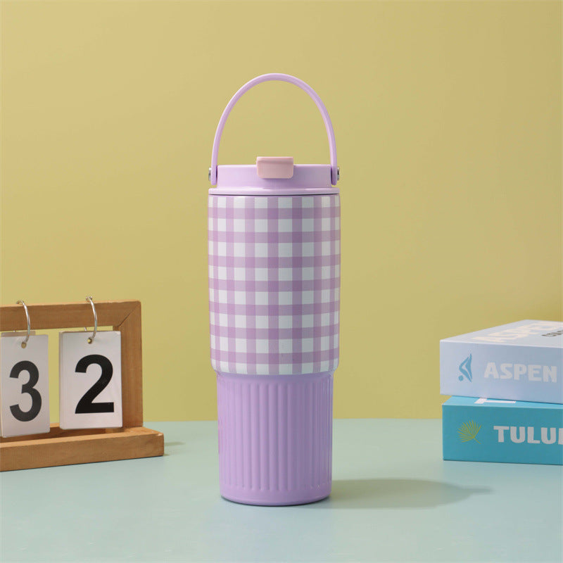 Wholesale new arrival cartoon 30oz insulated tumbler - portable, large capacity, straw cup, stainless steel car cup for outdoor use