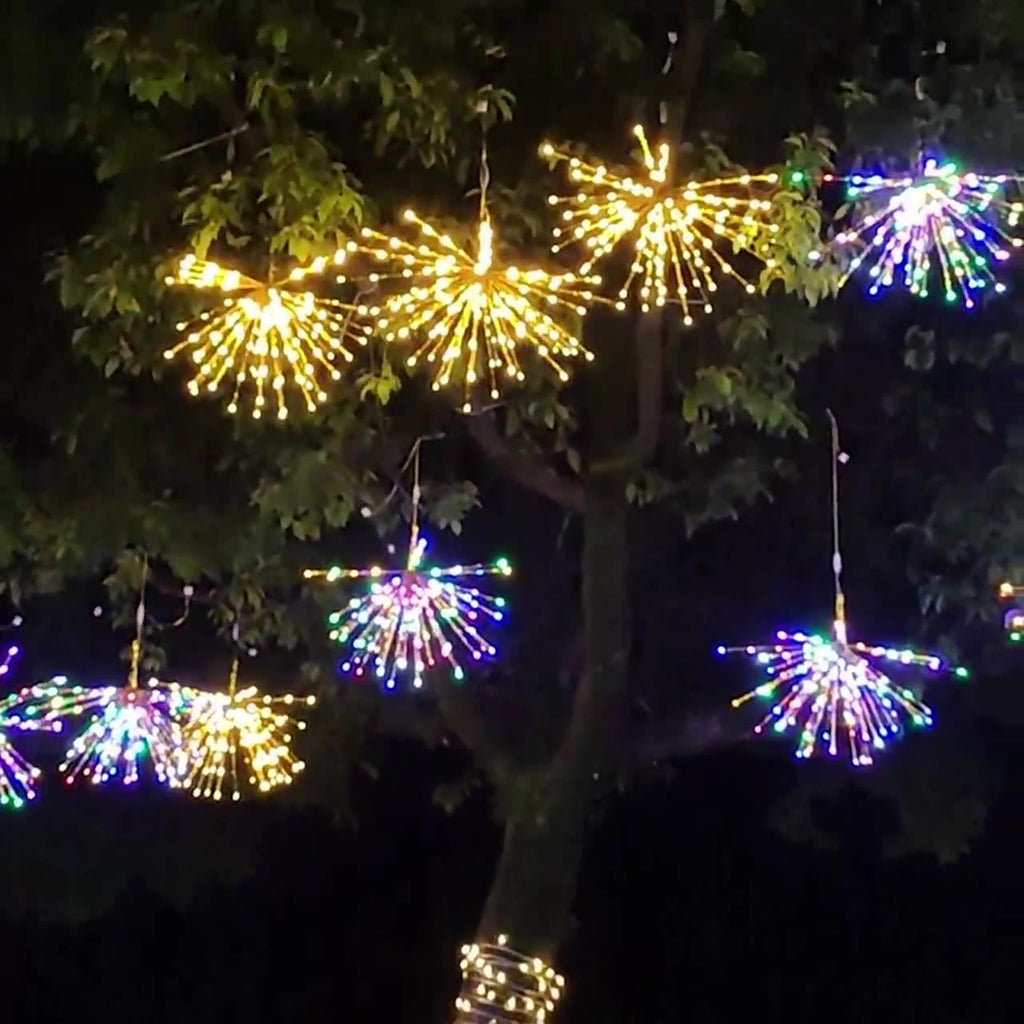 LED fireworks lights outdoor waterproof lights flashing lights string lights Gypsy street lighting lights hanging trees holiday decorative lights