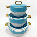 Large capacity 1.8l-3.5l-6l factory direct sales food warmersuit3pcs thermal insulation box kitchen tableware