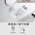 Hotel style ceramic undercounter wash basin small size square round balcony wash basin bathroom basin single basin