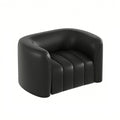 Italian-style hotel lobby lounge area reception light luxury high-end semi-circular arc office sofa and coffee table set