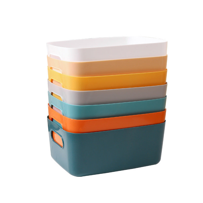 Storage basket, desktop storage box, household cosmetics rack, bathroom, dormitory sundries, snacks, plastic box wholesale