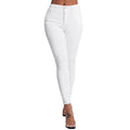 Amazon tiktok pinduoduo foreign trade cross-border fashion raw edge design white jeans for women easiest for match and slimming look