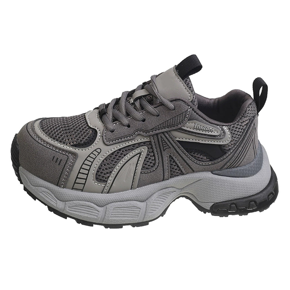 Vintage chunky platform sneakers for women - 2026 spring new arrival - height increasing, slimming, mesh breathable casual athletic shoes