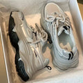 Dad shoes women's shoes 2026new arrivalsummer breathable easiest for matchwhite shoes heightenedthick solecasual sneakers