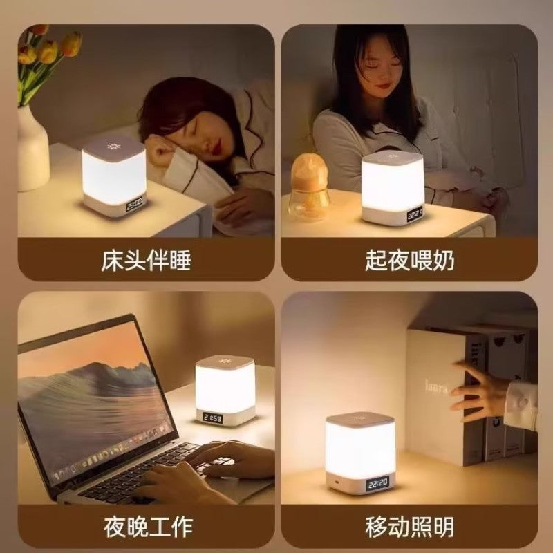 Remote control night light - rechargeable bedside lamp for bedroom, sleep companion, baby feeding, eye protection, children's night light, soft light desk lamp