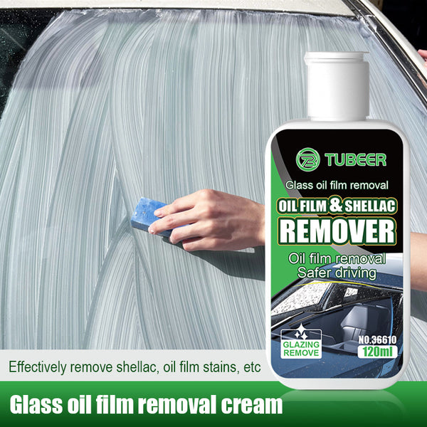 Tuobit automotive glass oil film remover front glass water displacement polishing to remove glass oil and water marks cleaning