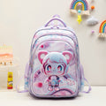 2024 new stretch fabric elementary school cartoon backpack for boys and girls, grades 1-6, large capacity kids' schoolbag