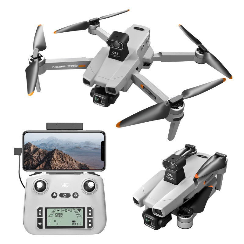 Ae86 drone with digital image transmission, 3-axis gimbal, hd aerial photography, remote control aircraft, gps auto-return, and flight controller