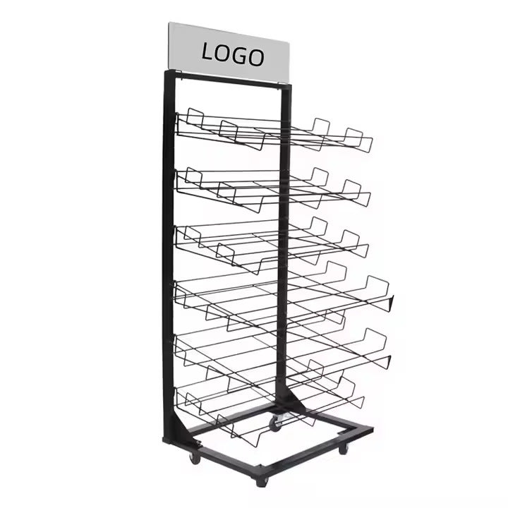 Source Factory Carpet Display Stand Floor-to-ceiling commercial carpet display stand Metal doormat display stand Storage