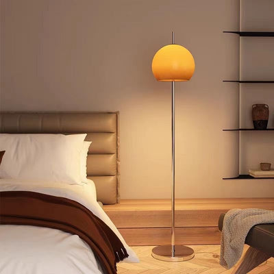 Glass bauhaus style floor lamp, perfect for adding a touch of vintage elegance to your living room or bedroom. ideal for decorating next to your sofa, this high-end, retro-style standing lamp brings a sophisticated and timeless feel to any space