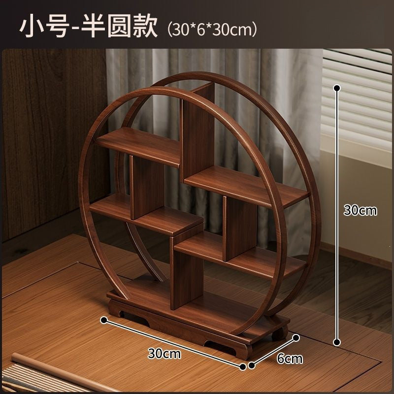 Chinoiserie tea room desktop bogu rack solid wood tea table storage rack small teapot tea set tea cup storage display ornaments