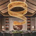 New chinoiserie chandelier uv streamer printing lobby hotel banquet hall shape art luminous sales department decorative chandelier
