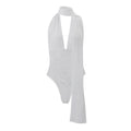 women's clothing  summer new sexy hot girl solid color slim-fit halter neck sleeveless bodysuit