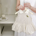preppy style dress for girls, casual polo collar pleated skirt princess dress, tank dress - dropshipping available