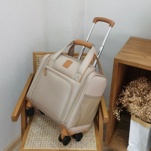 Oxford cloth suitcase 16 inch small boarding case children's trolley case wear-resistant canvas bag waterproof travel bag