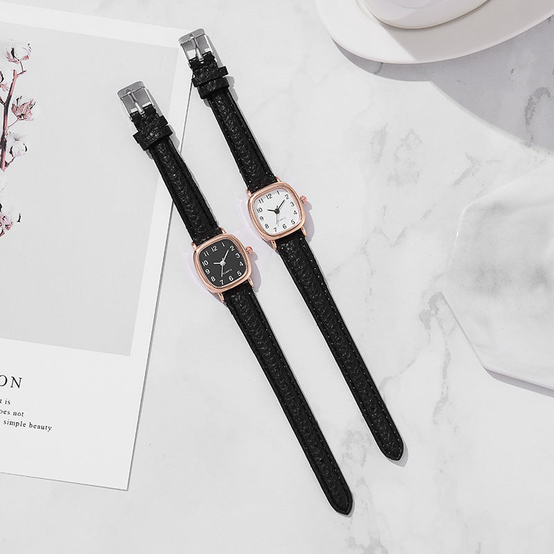 Ins super popular douyin watch, mori girl style watch, k-style elegant thin strap, simple, compact and versatile watch
