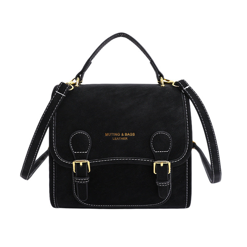 Vintage preppy backpack for women - 2025 new trendy versatile shoulder bag - student schoolbag, commuter bag, and casual bag