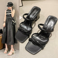 Women's summer sandals & slides: new 2024 styles - fashionable, versatile, chunky heel, fairycore, retro french, niche high heels