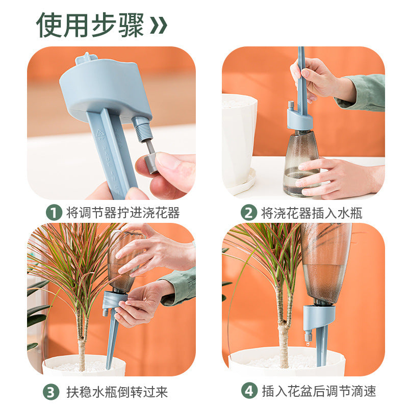 Special for business trips, automatic lazy watering flowers, watering drip watering flower watering device, drip watering device, must be timed when going out.