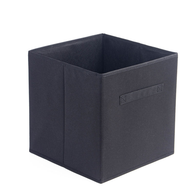 Non-woven fabric uncovered storage box foldable bedroom underwear storage box large sundries books fabric storage box