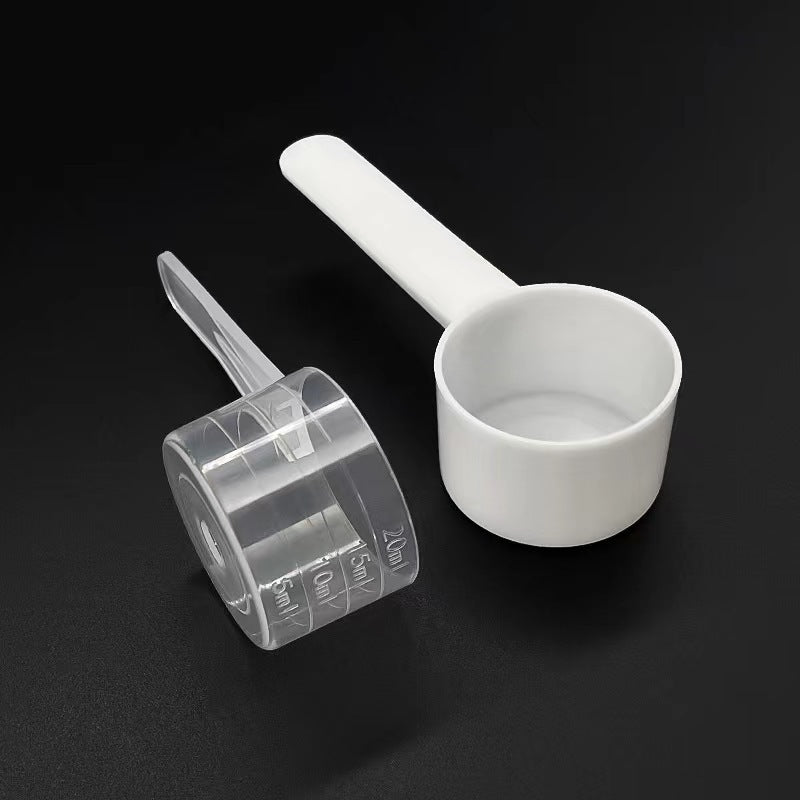 Individually wrapped 20ml plastic measuring spoons - ideal for masks, powders, feed, fertilizer, pesticides, and measuring water (20g capacity)