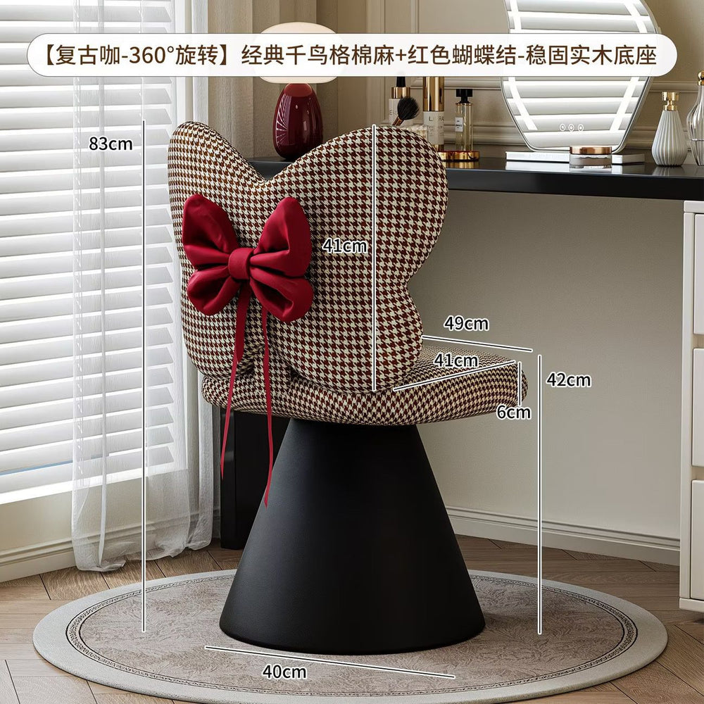 Luxury vanity table - artistic makeup designer vanity with rotating home use, bedroom chair, stool, wood, other