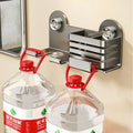 Suction cup punch-free hair dryer storage rack bathroom multi-functional comb hair dryer storage bucket hair dryer winding artifact