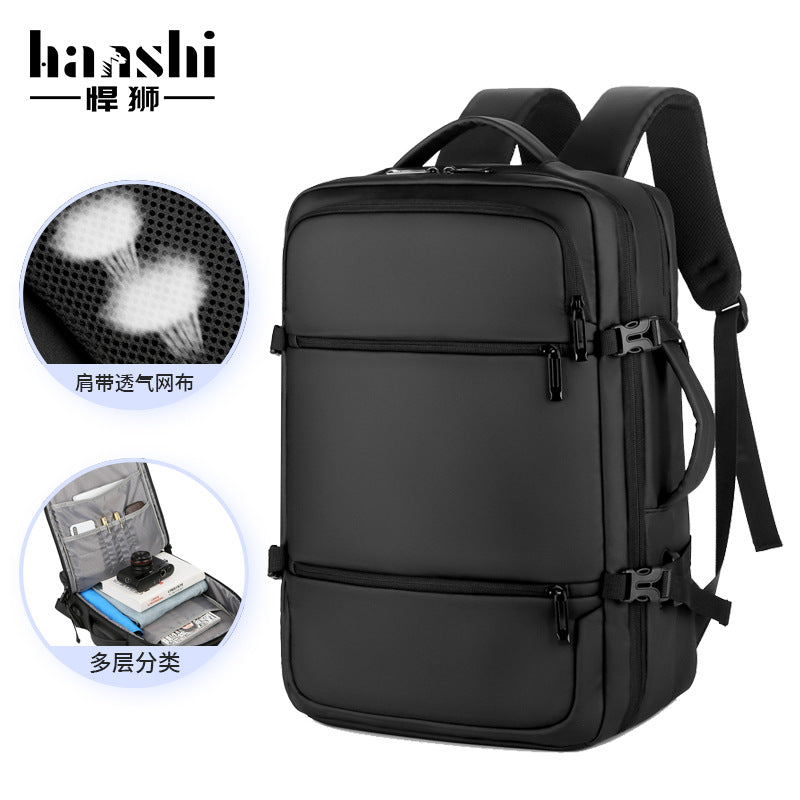Cross-border men's business backpack, high-end fashion travel backpack, large-capacity waterproof computer bag, backpack.