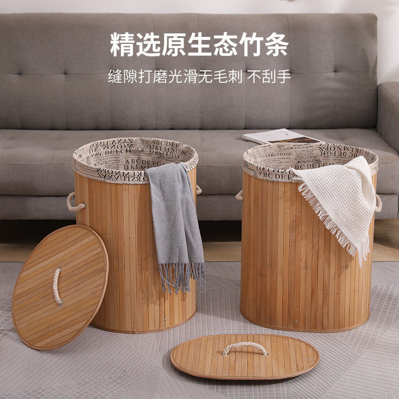 Wicker dirty clothes basket dormitory table set dirty clothes basket with lid covered woven large capacity dirty clothes basket hot pot restaurant