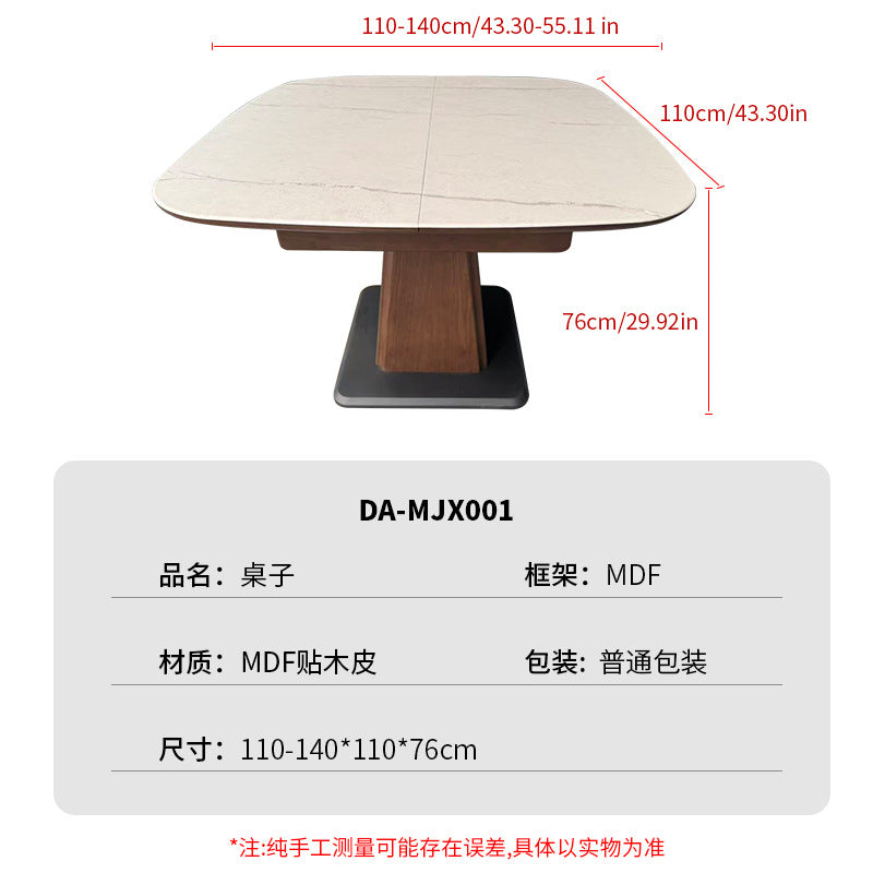 French retro multi-tier slate dining table - modern minimalist home dining table - cross-border e-commerce restaurant rectangular dining table