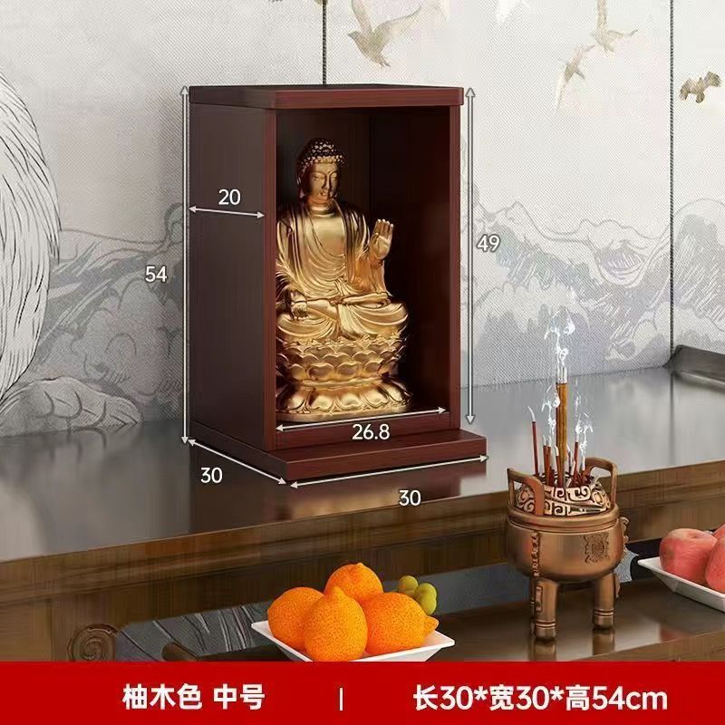 Buddhist niche offering table, shrine, altar, buddha cabinet, offering table, god of wealth, guanyin bodhisattva, buddha statue, offering table, incense table