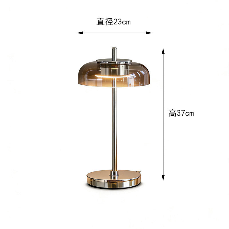 Modern minimalist glass table lamp - bedroom bedside lamp - designer high-end nordic style - living room, study, decorative home & hotel lighting