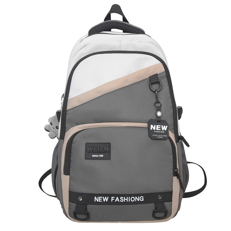 New lightweight trend backpack high school students large capacity backpack leisure business travel student bag