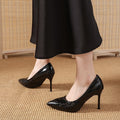 2026 winter new french style solid color high heels - versatile, fashionable, casual pointed-toe stiletto heels for women