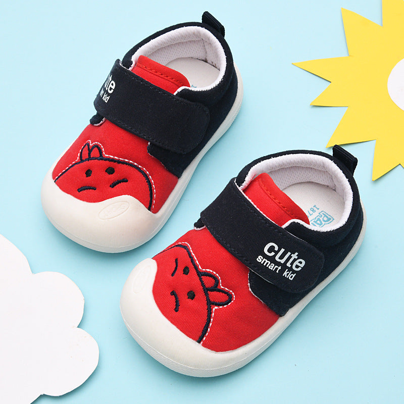 autumn collection: new fall toddler shoes for baby girls (0-1-3 years) - fabric spring/autumn first walker shoes for baby boys
