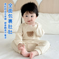 Newborn cotton romper - stylish autumn/winter outfit for baby boys and girls - long sleeve bodysuit for outdoor wear