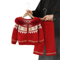 Kidssweater fair island sweater christmas wear sweateroutwear women's fall and winterloose lazy cardigan hooded suit
