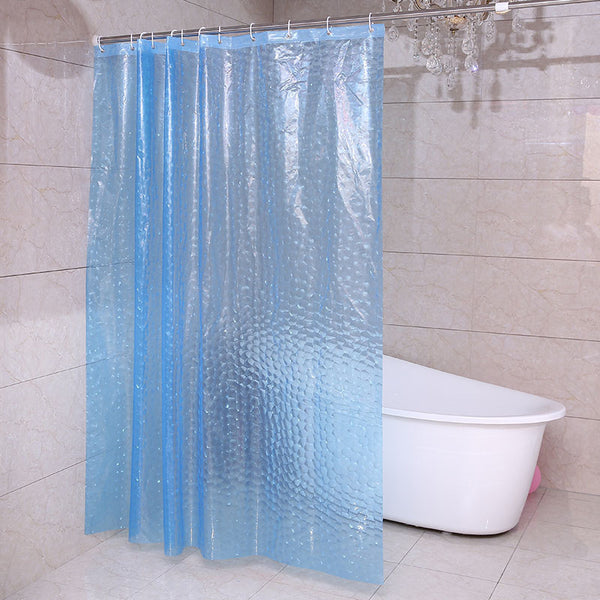 3D shower curtain EVA waterproof shower curtain Water Cube transparent shower curtain Toilet partition curtain Dormitory public bathroom shower curtain