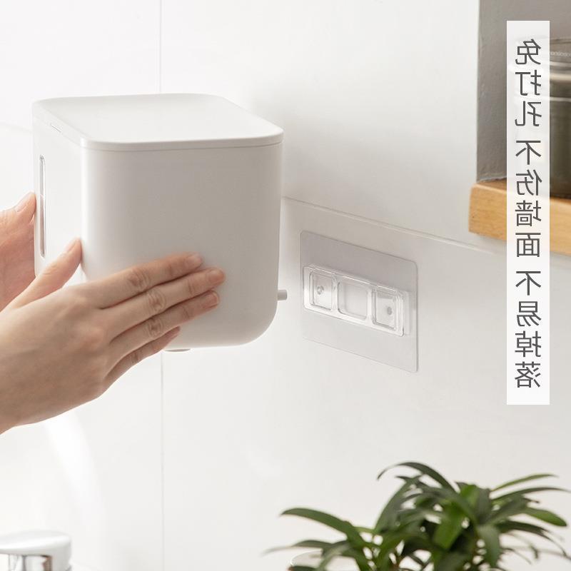 Liheng bathroom creative tissue box toilet wall hanging roll paper box toilet paper pumping tissue holder no punching simple model