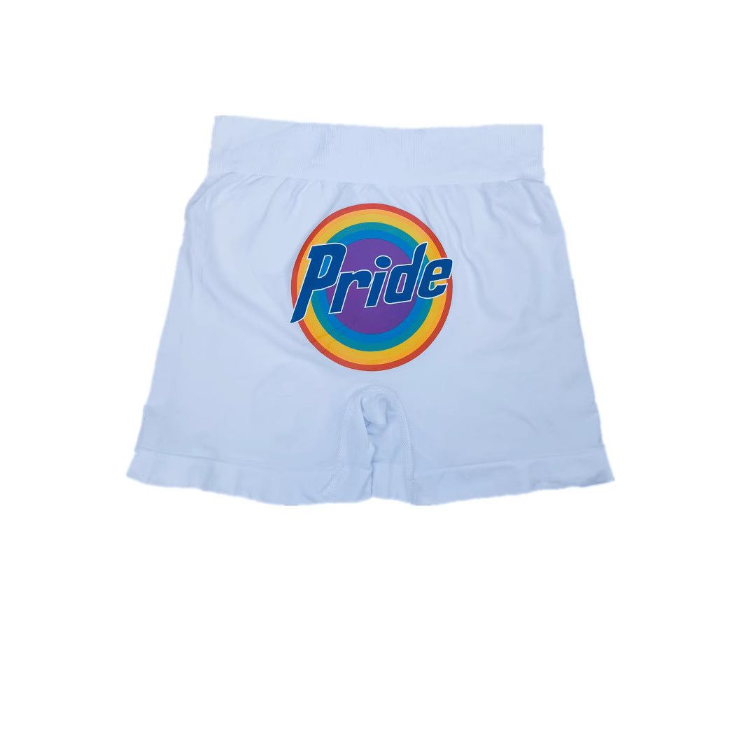 Cross-border hot-selling high-waisted printed yoga pants, women's fitness sports tight boxer shorts